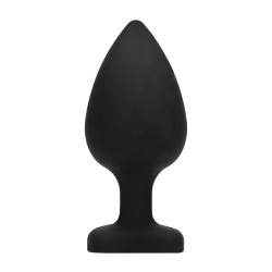 Ouch! Plug Bijou Anal silicone Heart Noir 8 x 4 cm